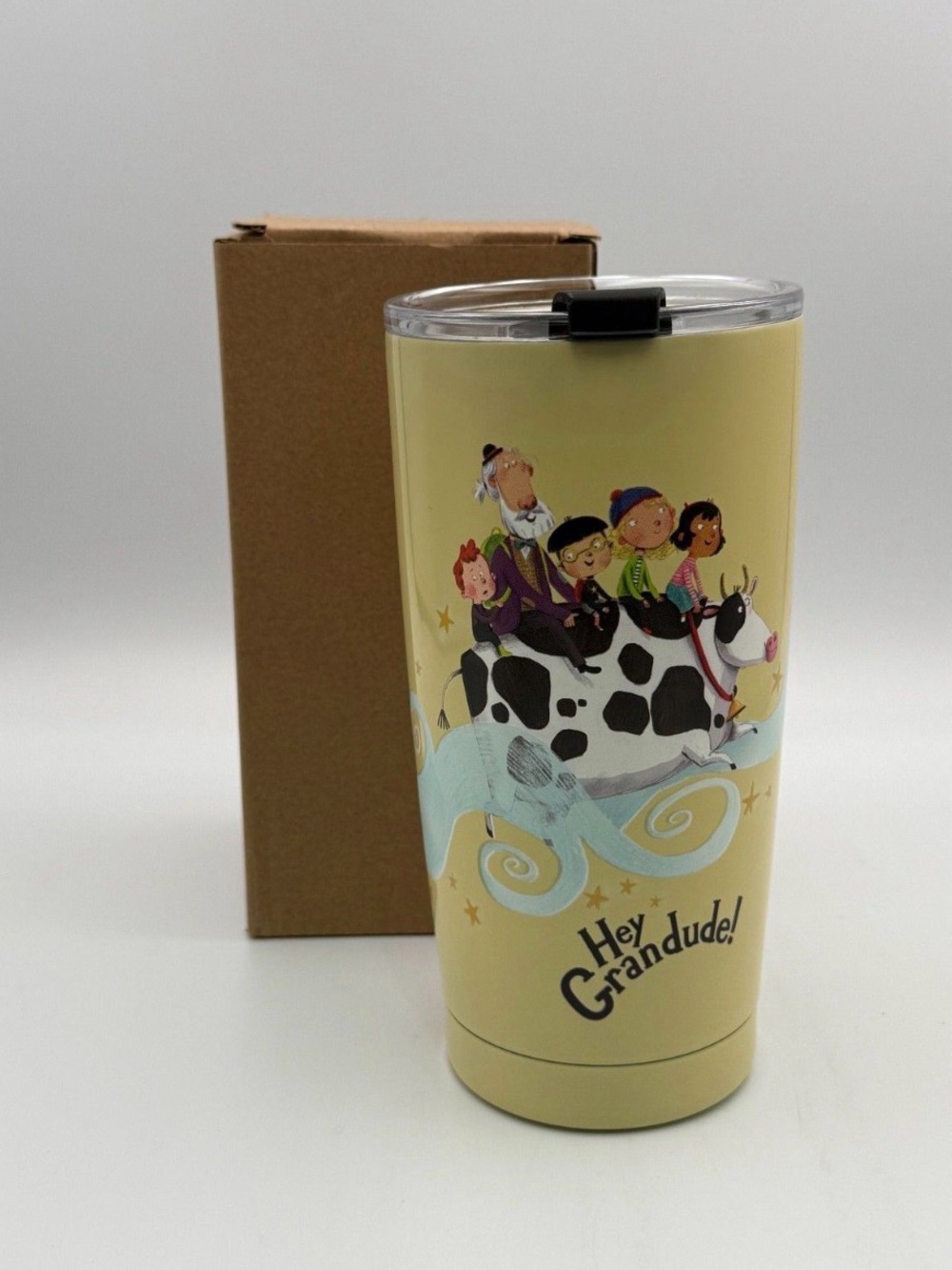Paul McCartney Hey Grandude Yellow Stainless Steel Insulated Coffee Tumbler - Picture 4 of 4